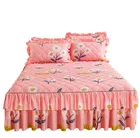 Cotton Skirt Skirts Cotton Bed Skirt Set Luxury Quilting Customization Bed Skirt Pink Bed Skirts