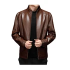 Jackets Jacket Customized Designs OEM Custom Casual Style Winter Jackets Plus Size Pu Leather Men's Jacket