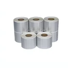 Silver Sticker Factory Wholesale Custom Silver PET Sticker Rolls Waterproof Labels