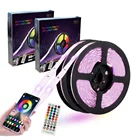 Smart music APP wifi Remote Control LEDs Flexible 5050 12v 5m LED RGB strip light