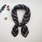 Scarfs Factory Price Women Summer Breathable Print Square Silk Neck Scarfs 70*70cm