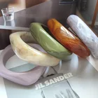 Bangle INS Fashion Irregular Bangle Bracelet Good Quality Acrylic Bangle Resin Transparent Bangle Women Jewelry