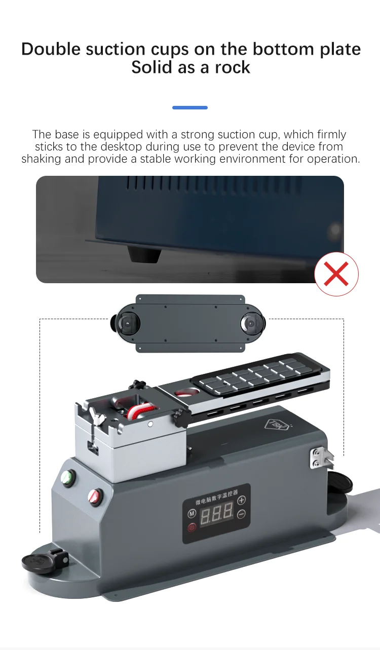 TBK 988X Heating LCD Separating Machine Screen Glass OCA Polarizer Glue Removal Separator Heating Platform for Phone LCD Display
