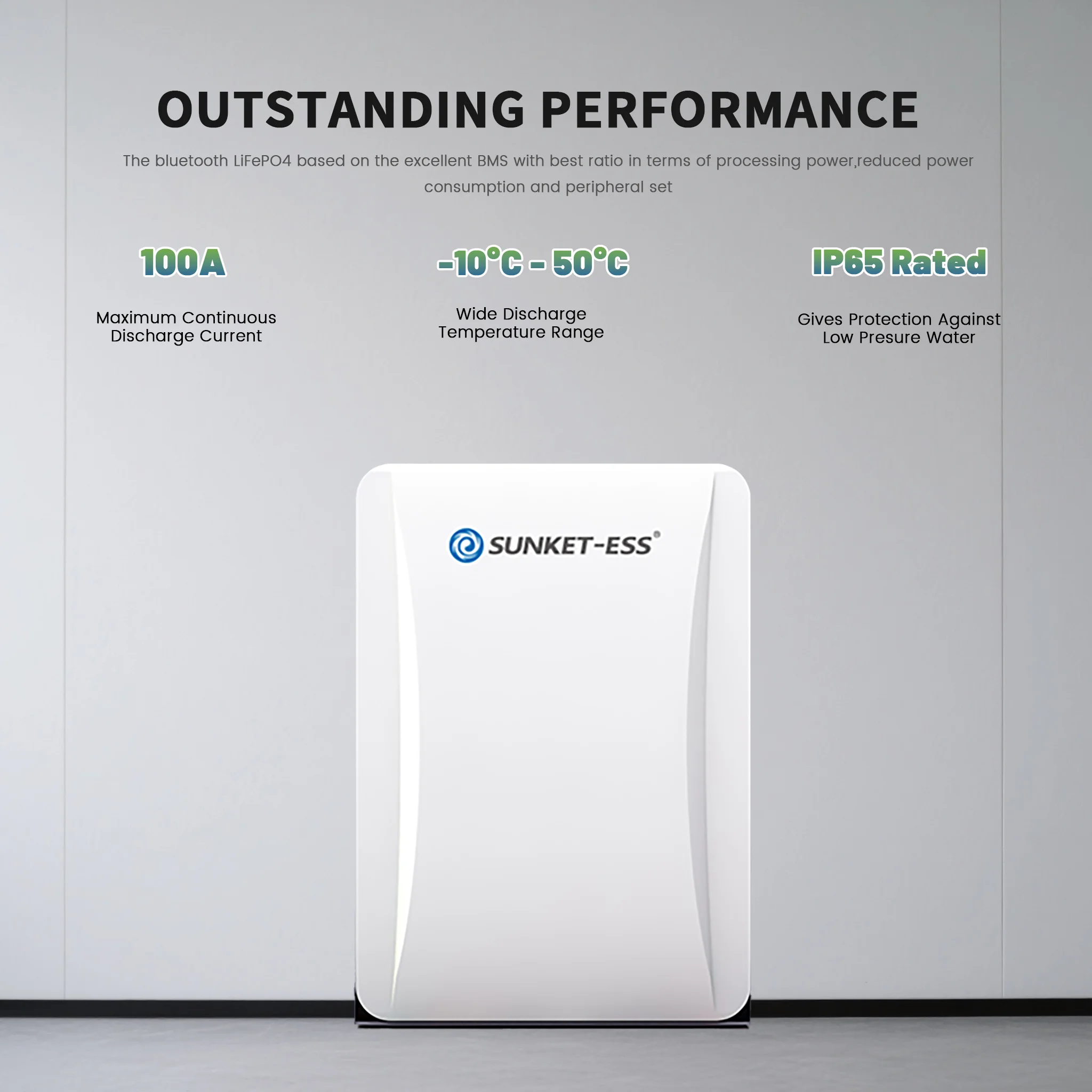 512v 200ah 10kwh lithium battery ip65 can wall mounted household solar power systems hybrid 100ah for home use for-4