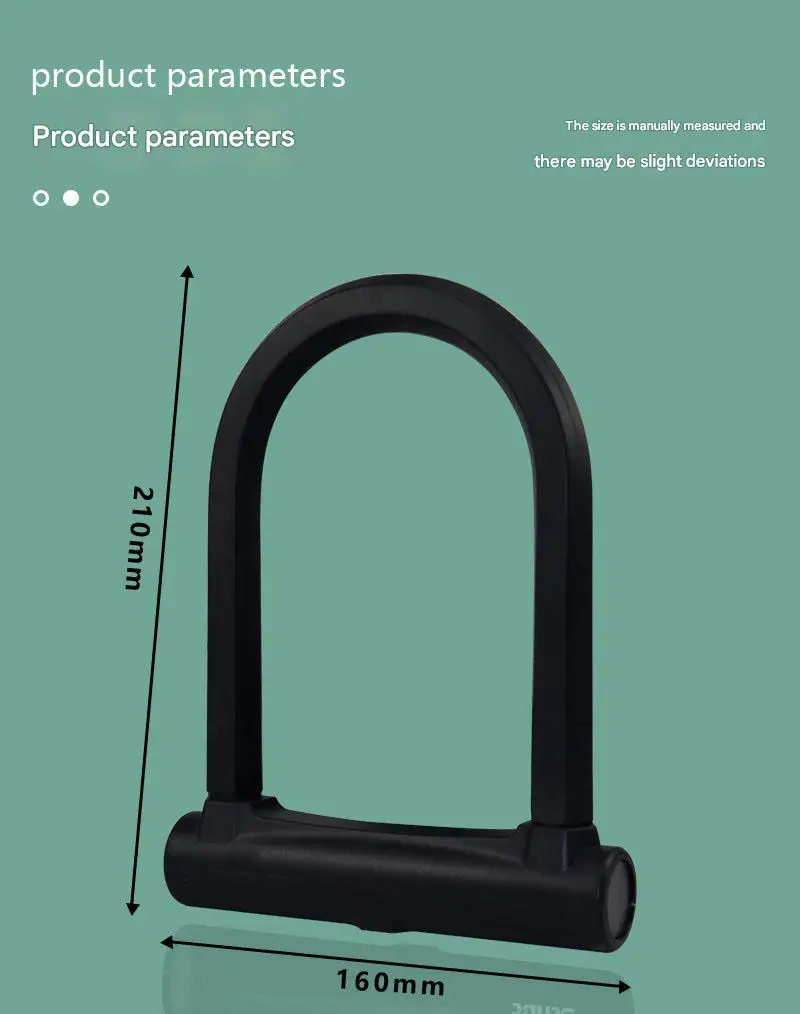 U-Shaped Silicone Lock for Bicycle Electric Car Tram Motorcycle-Cross-Border Mountain Bike Accessory