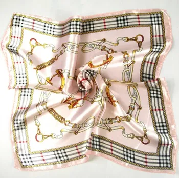 Wholesale Satin Silk Square Scarf Accept Customized Summer Scarves