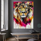 Art Graffiti Canvas Painting Wall Art Drop Shipping Lion Animals Diamond Painting