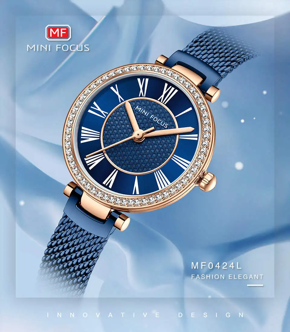 Mini Focus 0424L Minimal Women Quartz Wristwatch 3ATM Waterproof