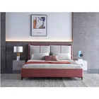 Beds Wood Beds Modern Alloy Technology Cloth Fabric Pine Solid Wood Upholstered Leathaire Soft Beds With Storage Box