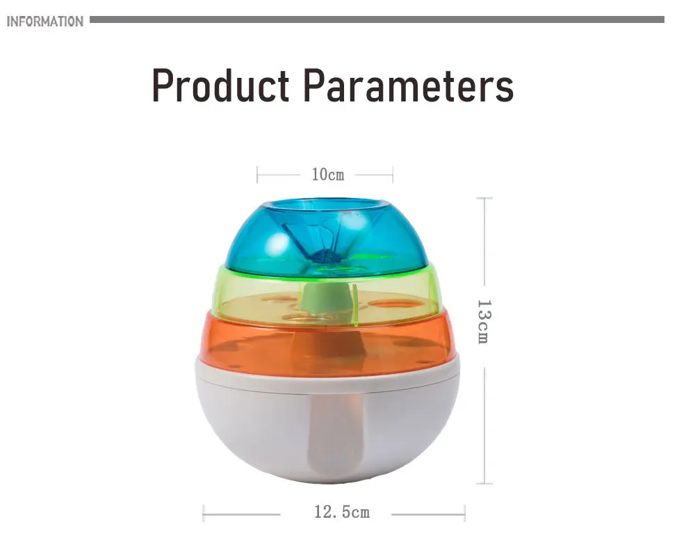 High Quality Tumbler Design Leaky Food Ball Pet Slow Food Bowl Interactive Dog Toy Pet Products supplier