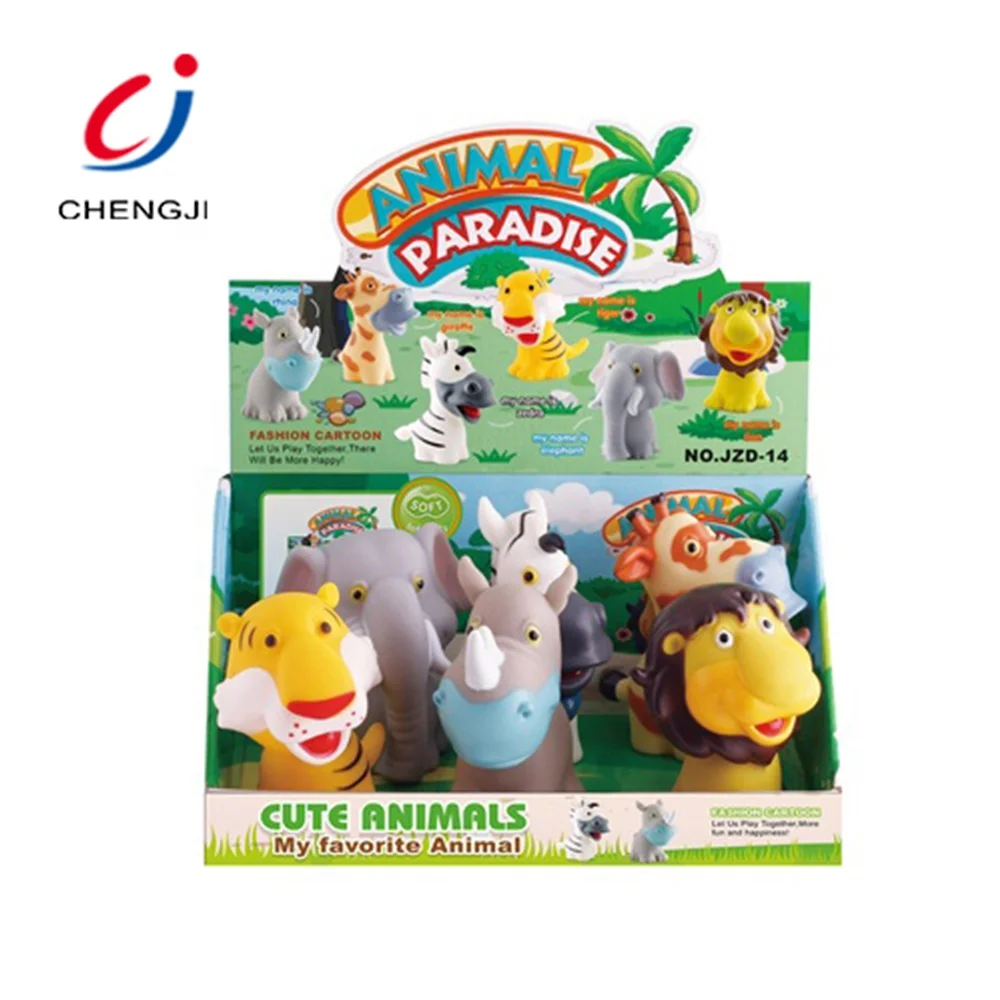 Educational plastic gift wild small reality cartoon 3d animal zoo kids toys