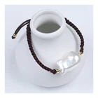 Bracelet Promotional Various Durable Using White Natural Baroque Pearl Bracelet