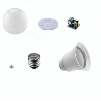 Factory direct sale high brightness A60 15W LED bulb light E27/B22 SKD/CKD parts raw material