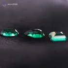 Gemstone Lab Created Hydrothermal Emerald Cut Gemstone Price For Carat Hydrothermal Columbia Emerald Loose Gemstone
