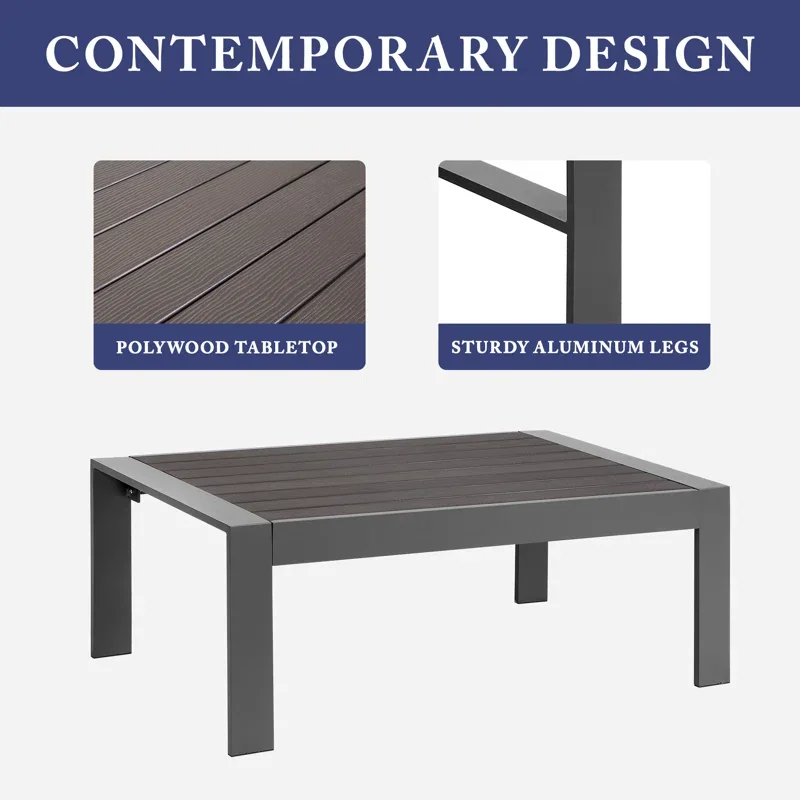 product 9 persons factory luxury sectional patio coffee set aluminum couch outdoor furniture garden sofas group corner sofa-8