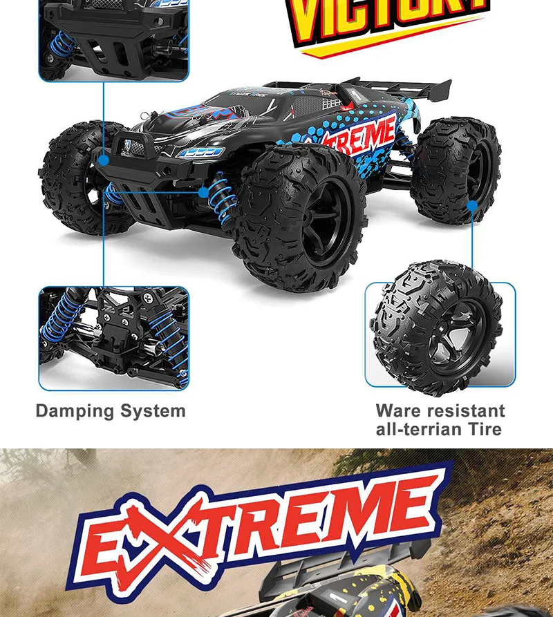 40km/h High-Speed RC Off-Road Car - Upgraded 9302E Electric Truggy