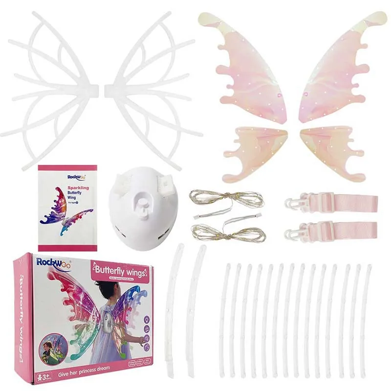 Electrical Butterfly Wings Electric Moving Girls Wings Butterfly for Girls Women Led Light Dress Up Wings Toys Party Decorations