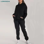 Suit Suits LORISOW 2021 Women Comfortable Super Dalian Hooded Jogging Suit Ladies Track Suits With Hood