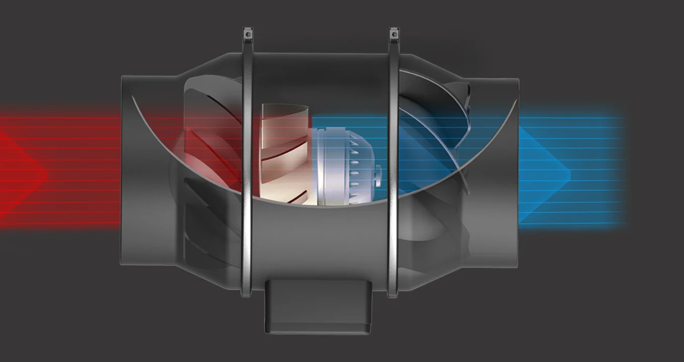 Ball Plastic Duct Fan, AC 100V~240V, Electric - detail 14
