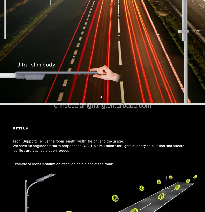 Super Bright High-Power LED Solar Street Light Lampadaires 300w Radar Sensor Municipal Engineering Outdoor Garden