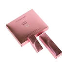 Foil Box Luxury Embossing Gold Foil Stamp Make Up Gift Box Custom Lipgloss Packaging Box For Lipstick