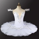 Girls White Professional High Quality Low Price Kids Girls Swan Lake White Ballet Tutu