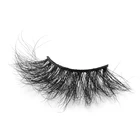 Mink Dark Black Volume Lashes Silk Mink Volume Longest 3D 25mm Mink Eyelash Extension.