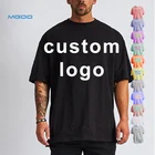 Blank Blank Men's T-shirts MGOO Cotton Loose Fit Drop Shoulder Brand Blank Men T Shirt Oversized