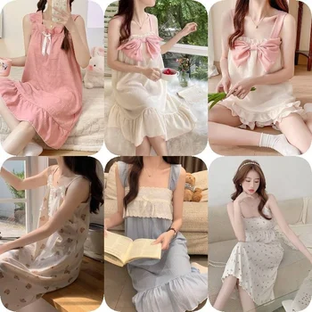 New hot selling comfortable nightgown V-neck floral lace pajamas short skirt with breast pad gentle home wear wholesale