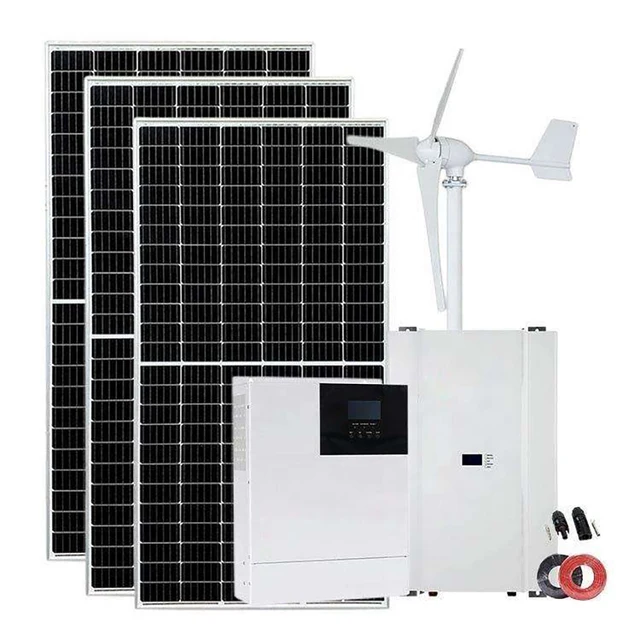 Wind Turbine Hybrid Solar Free Energy Generator Magnetic Permanent pv Mounting Systems With Lithium Ion Lifepo4 Batterie