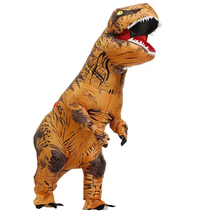 Halloween Tyrannosaurus Rex Inflatable Costume Adult and Kids Dinosaur Suit for Parties and Festivals Perfect Party Supply
