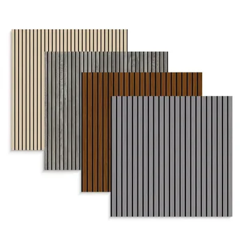 Self-Adhesive Grille Plate Fluted Wall Panel for Living Room TV Background Easy to Install Peel Stick Wallpapers Anti-Collision