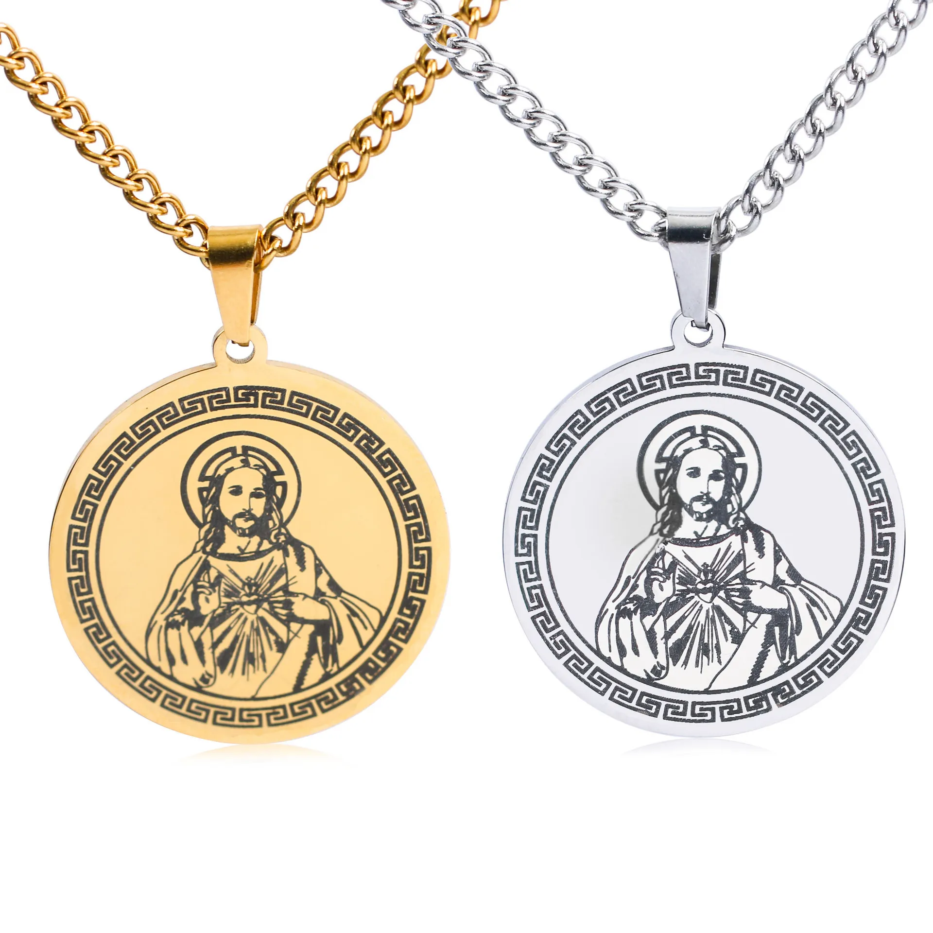 Buy Jesus Head Necklace,18k Gold Plated 