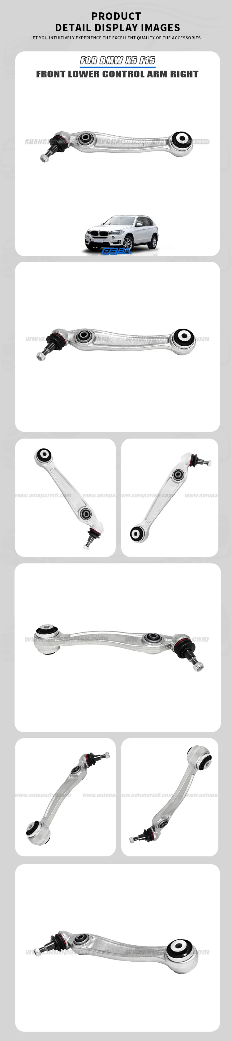 New Silver Front Lower Control Arm R For BMW X5 F15 2014-2019 OE 31126864822 factory