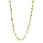Silver Jewelry ROXI Wholesale Ins Style Minimalism S925 Silver Paper Clip Necklace For Women Jewelry
