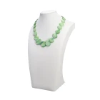 Shell Necklace Bohemian Style 18-inch Natural Freshwater Pearl Shell Necklace Square Stacked Necklace