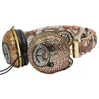 Ipod URIZONS For Iphone Ipod Earphone Gaming PC Computer Bling Studded Spike Headphones