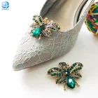Shoe For Shoes Custom Elegant Rhinestone Bee Shoe Clips For Women High Heel Party Shoes