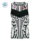 Custom Vest PURE White And Dark Green Singlet Printing Wholesale Singlet Sublimated Men's Custom Gym Vest