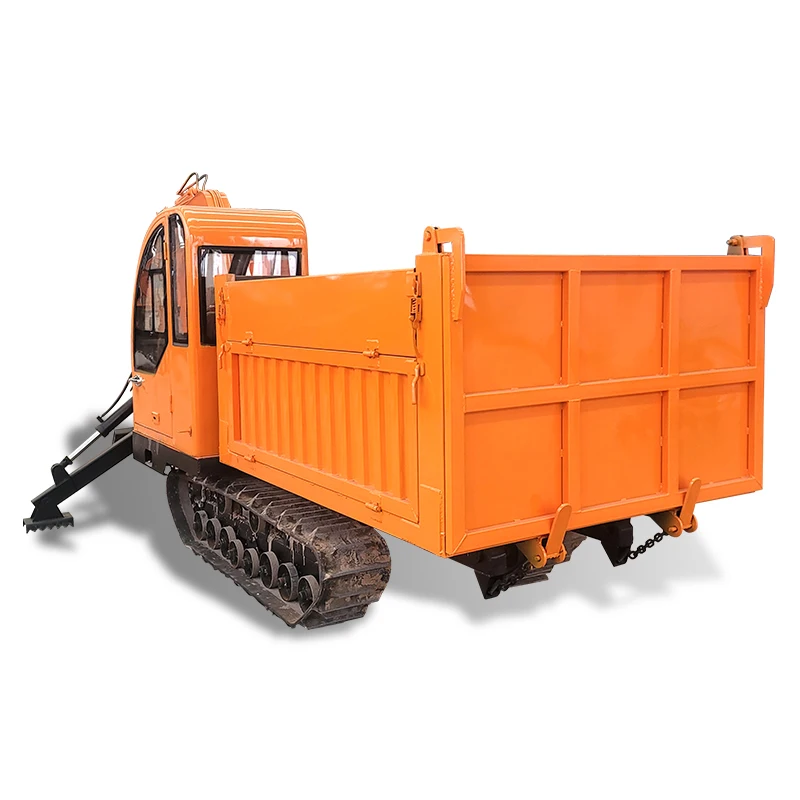 China Small Mini Crawler Dumper Truck Ton Hydraulic Self Loading