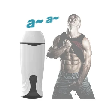 Intelligent Sexy Voice Automatic sex toy heated hand-free male masturbation cup automatic for man male penis sucking massager