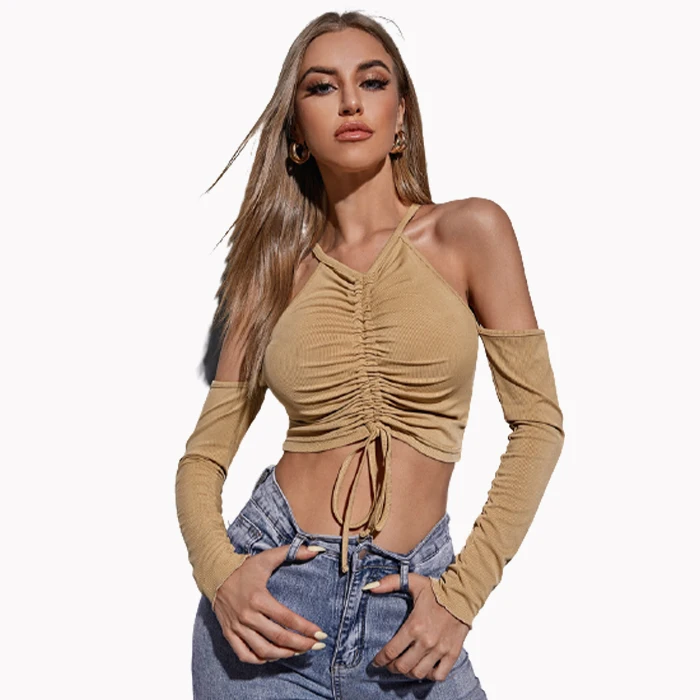 New Design Womens Sexy Long Sleeve Cold 