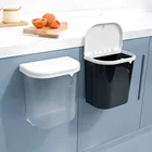 Kitchen Trash Can 9L Wall-mounted Kitchen Garbage Bin Creative New Kitchen Wall Hanging Recycling Trash Can