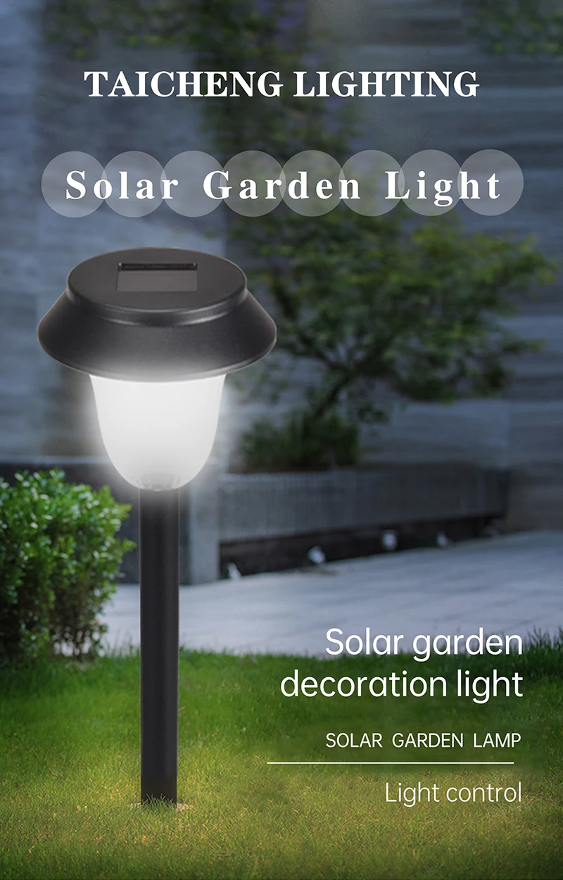 Outdoor Easy Install Pathway Yard Villa Decoration Solar Lawn Light waterproof solar led garden light