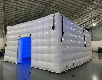 inflatable white tents dome inflatables air tents with light led light inflatable club for party wedding