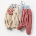 Sleepwear Hot Sale Woman Flannel Pajamas Women's Sleepwear Leisure Wear Three-pieces Sets