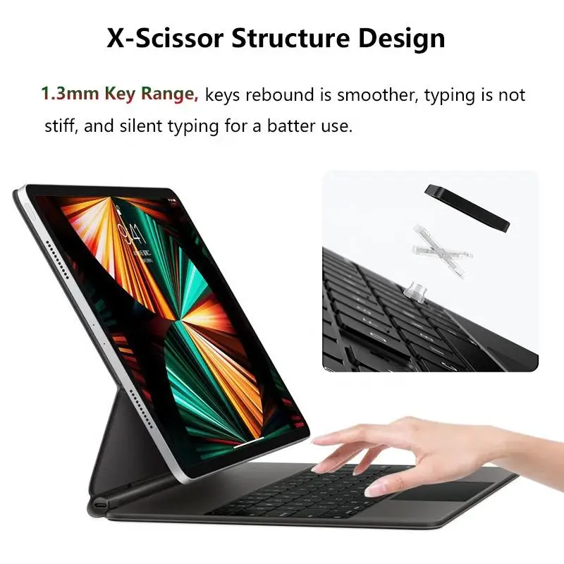 product magic keyboard tablet cover case for ipad air 109 magnetic keyboard flip case for ipad pro 109inch for ipad pro 129inch-6