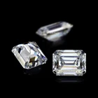 Loose Wholesale D Color Moisanite Diamond Loose Vvs Super White Emerald Cut Lab Grown Moissanite