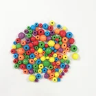Round Beads Natural Bulk Round Colorful Craft Round Rosary Beads Wood Beads For Jewelry Making