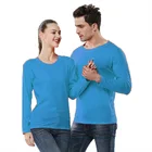 Black White Man Women Plus Size Wholesale Cotton Black White Print Sports Custom Long Sleeve T Shirt